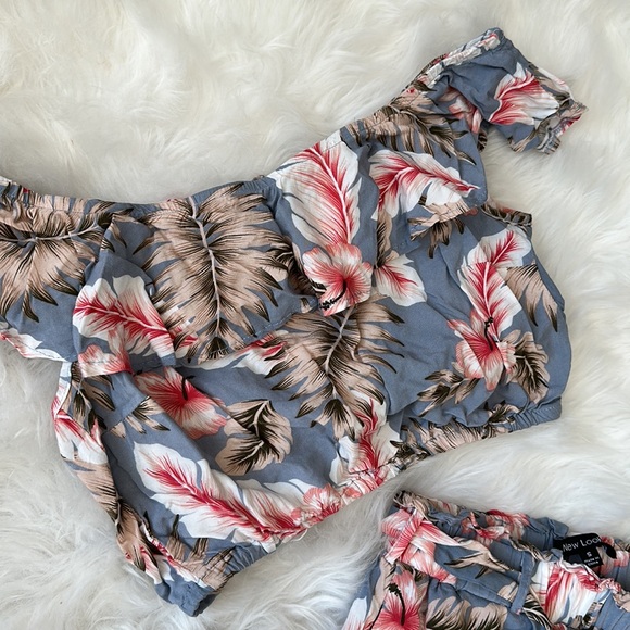 2pc Blue Floral Set - Picture 6 of 7